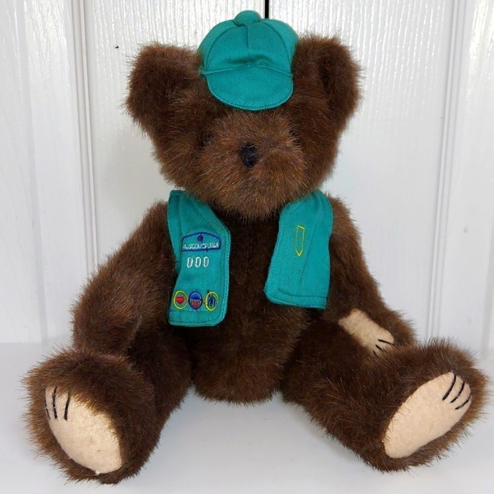 Vintage Mary Meyer Girl Scouts 12" Plush Bear Stuffed Animal
